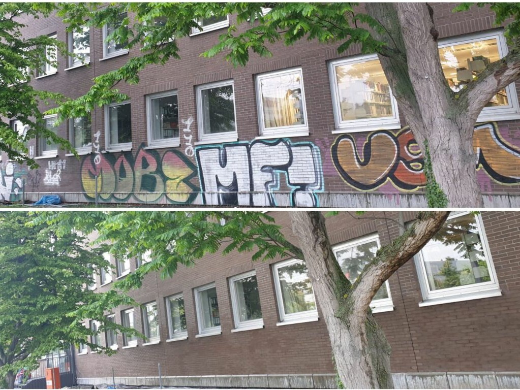 Graffitientfernung auf Mainz